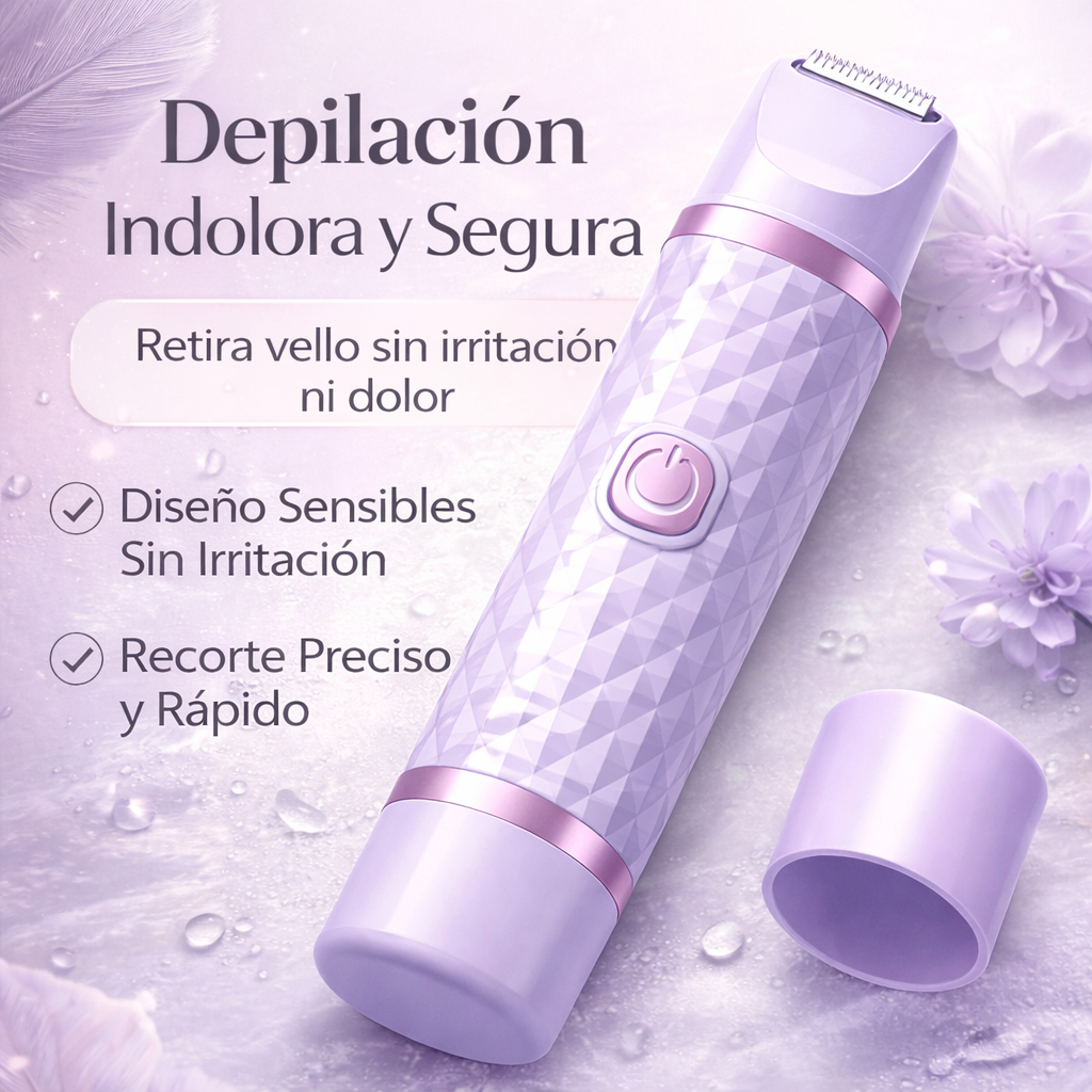 Piel Perfecta Sin Dolor – Depiladora Eléctrica Íntima para Mujer 2 en 1